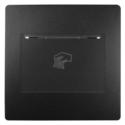 Накладка на карточный выключатель ЭРА Серия 12 12-6201-05 на 12-4105-99, антрацит