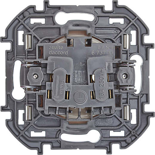 Розетка без заземления - Legrand/Daccord Inspiria - без шторок 16А 250В винтовые зажимы - слоновая кость