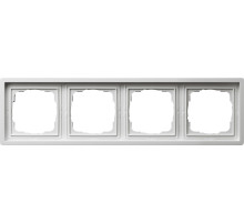 Gira F100 Бел глянц Рамка 4-ая