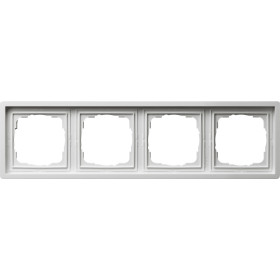 Gira F100 Бел глянц Рамка 4-ая