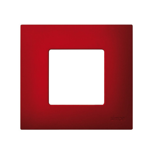 Simon 27 Артик Красный Рамка-декор 1 пост, Play