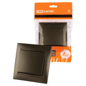 TDM Выключатель на 2 направления 1 кл. 10А бронза 