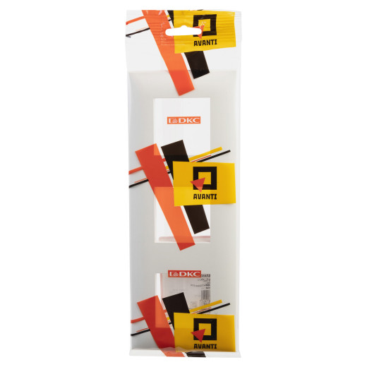 Рамка 3 поста (6 мод.), Avanti, белое облако