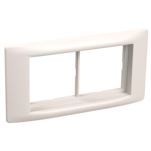 PRIMER Рамка и суппорт на 4 модуля 60мм белый IEK