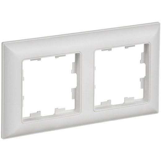 BRITE Рамка 2-мест. РУ-2-БрАБ а/б/бел. IEK