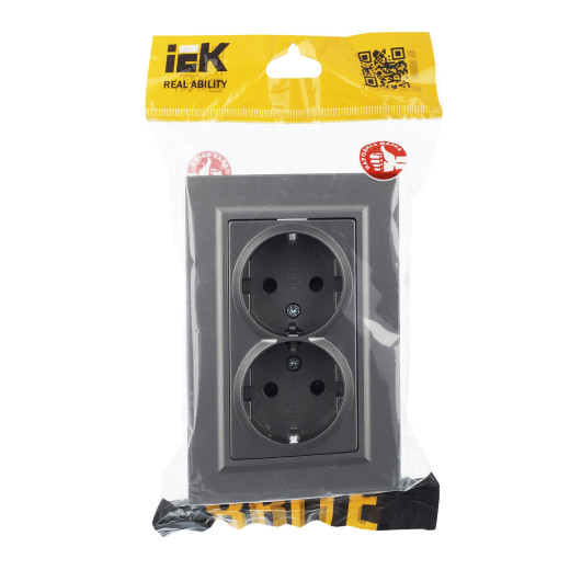 BRITE Роз. 2-я с з/к/ш 16А в сб. РСш12-3-БрС сталь IEK