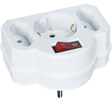 Navigator Разветвитель 94 698 NAD-3-R2F-WH 3 гн. (в ряд) 1гн с/з 2гн б/з