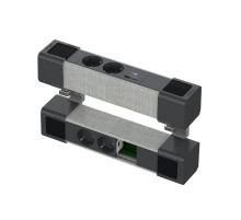 Schneider Electric US+ Блок на струбцинах Верх(2хРоз+2USB A/C) Низ(2хРоз+место д/RJ) АНТР/СЕР.ТКАНЬ