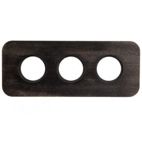 BIRONI Шедель Верди Бук Угольно-черный Рамка 3-ая (скрытый монтаж)