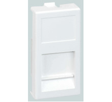 Simon Connect Алюминий Адаптер на 1 RJ45 CJ545U(FM), CJ546U(FM), шторка, 22,5х45мм