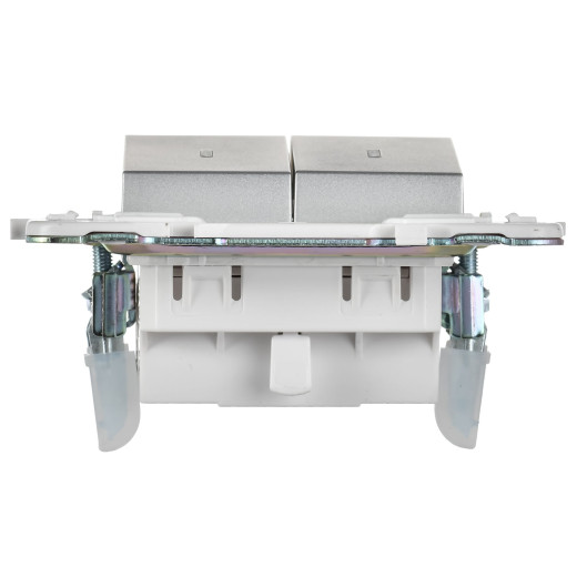 SKANDY Выключ. 2-кл. с инд. 10А SK-V09S сереб. IEK