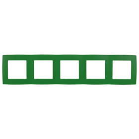 ЭРА 12-5005-27 Рамка на 5 постов, Эра12, зелёный (10/100/1600)
