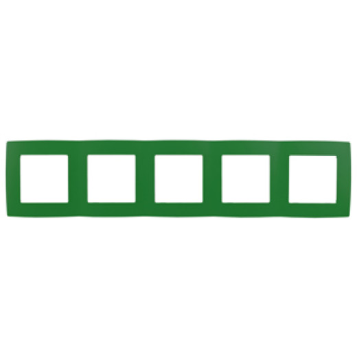 12-5005-27 ЭРА Рамка на 5 постов, Эра12, зелёный (10/100/1600)