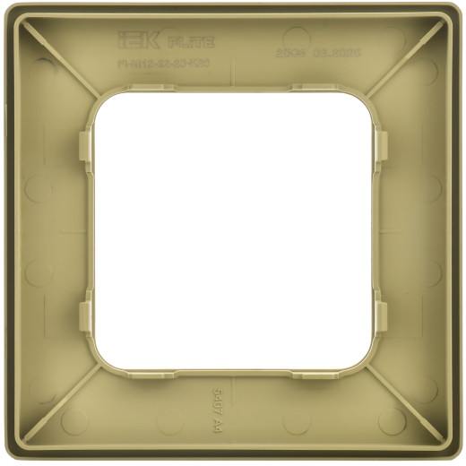 FLITE Рамка 1-мест. РУ-1-К-ФлО ол. IEK