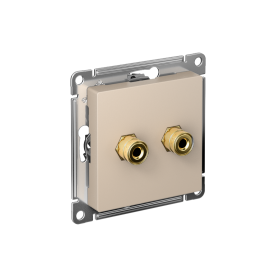 Systeme Electric AtlasDesign Песочный Аудиорозетка двойная