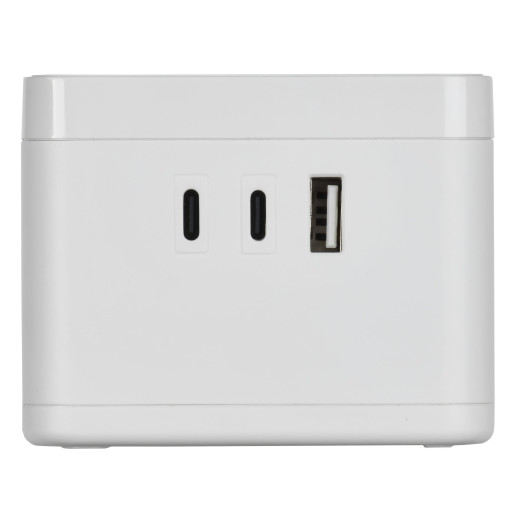 DOMINIC Удлинитель Qi10Вт У02К 1,3м 3х1мм2 USB A+C бел IEK