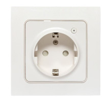 EKF Connect Умная розетка Стокгольм 1-местная 16А белый Zigbee.