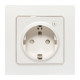Умная розетка Стокгольм 1-местная 16А белый Zigbee EKF Сonnect