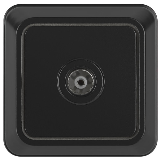 Розетка Intro Quadro 2-301-05 TV одиночная IP20 ОУ антрацит