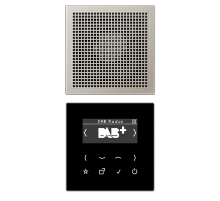 JUNG Цифровое радио DAB + , нержавеющая сталь