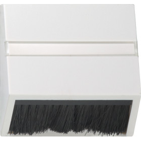 Gira S-55 Бел глянц Накладка для приборов с квадратной центральной панелью и наклонным выходом