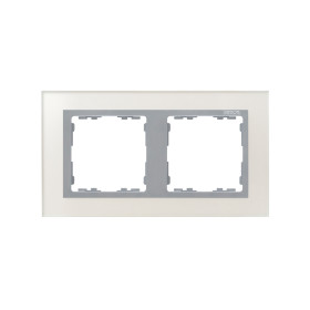 Simon 82 Nature Серебро/Алюминий/Стекло Рамка 2-ая