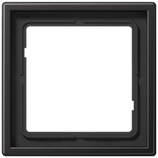 Рамка для вертикальной и горизонтальной установки, 1 пост, металл, dark, Aluminium