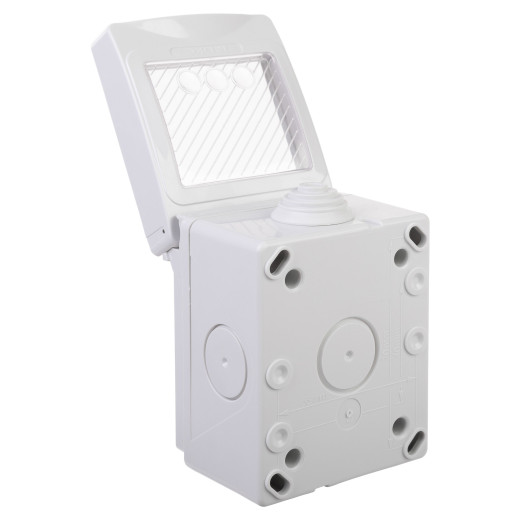 Коробка для настенного монтажа IP55, Avanti, серая, 2 модуля