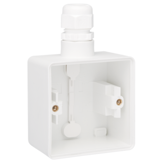 Рамка, 1 вход M20, с каб/вводом, белый