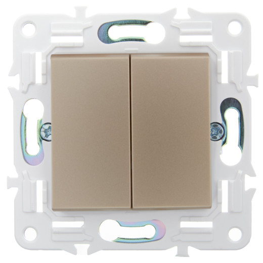 SKANDY Выключ. 2-кл. прох. 10А SK-V05Sa песоч. IEK