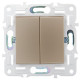 SKANDY Выключ. 2-кл. прох. 10А SK-V05Sa песоч. IEK
