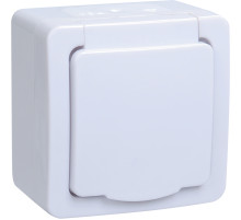 IEK GERMES PLUS РСб20-3-ГПБб роз.1м с з/к о/у IP54 (цвет крышки:белый)