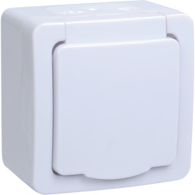 IEK GERMES PLUS РСб20-3-ГПБб роз.1м с з/к о/у IP54 (цвет крышки:белый)