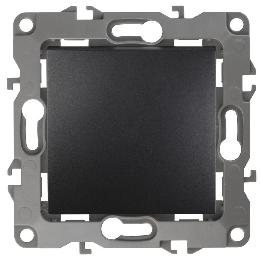 12-1101-05 ЭРА Выключатель, 10АХ-250В, IP20, Эра12, антрацит (10/100/3200)