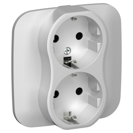 FLITE Роз. 2-я с з/к без з/ш б/к 16А РС12-1-А-ФлА ал. IEK