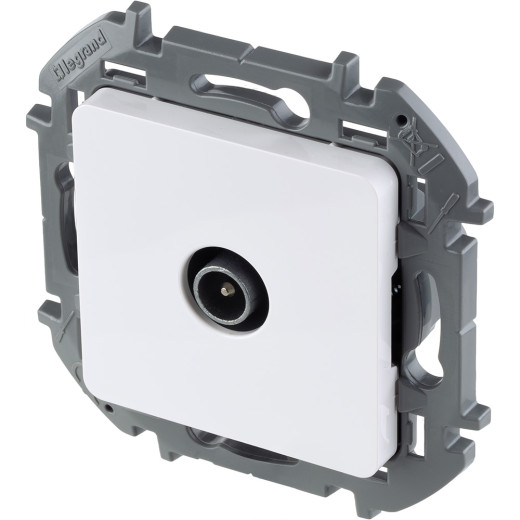 Розетка TV (телевизионная) - Legrand/Daccord Inspiria - оконечная - белый