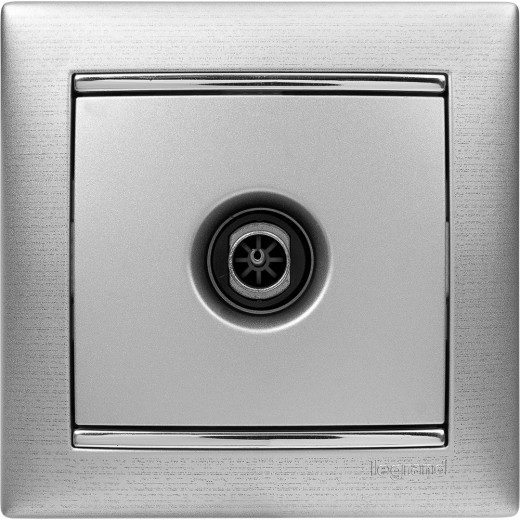 Рамка 1 пост - Legrand Valena - алюминий матовый