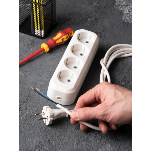 Колодка 4 гн. 16А 3,5кВт с/з Эксперт EKF PROxima