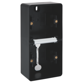 Niko Hydro Черный Рамка на 2 поста, вертик, 2 входа