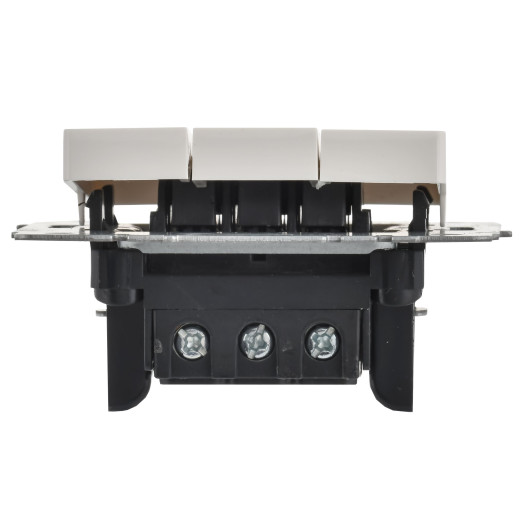 BRITE Выключ. 3-кл. 10А ВС10-3-0-БрБ бел.