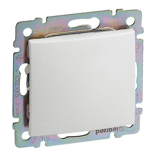 Переключатель перекрёстный одноклавишный - Legrand Valena - 10А 250В схема 7 винтовые зажимы - белый