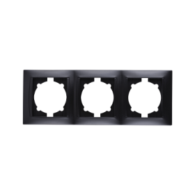 TDM Рамка 3-х постовая горизонтальная графит 
