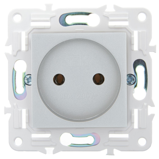 SKANDY Роз. без з/к/ш 10А SK-R02S сереб. IEK