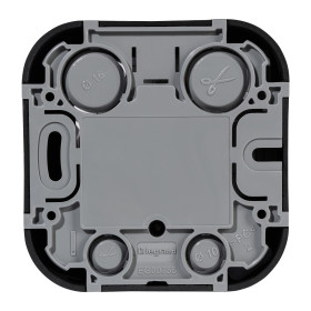 Legrand Quteo IP20 Чёрный матовый Розетка компьютерная RJ45 категория 5e UTP накладной монтаж.