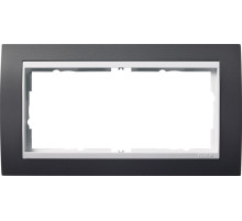 Gira Event Антрацит/Бел.глянц. Рамка 2-ая без перегородки