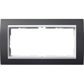 Gira Event Антрацит/Бел.глянц. Рамка 2-ая без перегородки