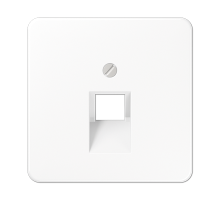 JUNG CD 500/CD plus Белая Накладка 1-ой наклонной ТЛФ/комп розетки