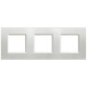 Livinglight Рамка прямоугольная, 3 поста, цвет Серебро