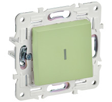 IEK SKANDY Мятный Выключатель 1-клавишный с индикацией 10А SK-V07G