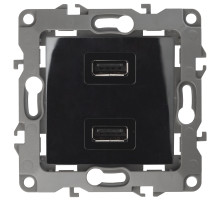 ЭРА 12-4110-06 Устройство зарядное USB, 230В/5В-2100мА, IP20, Эра12, чёрный (6/60/1920)